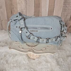 Madden NYC Bag Purse Pale Blue Jean with Silver Accents
